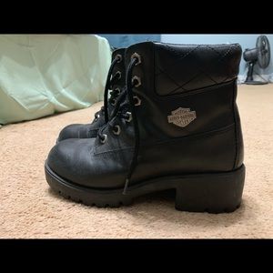 Authentic Harley Davidson Leather Riding Boots.